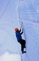 Practicing Ice climbing